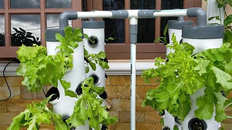 Diy Vertical Hydroponic System Using 4 Towers Part 3 Hydroponic