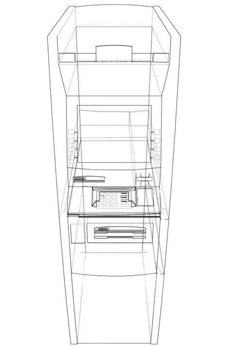 Atm Bank Cash Machine Concept Vector Payment Terminal Vector, Vector