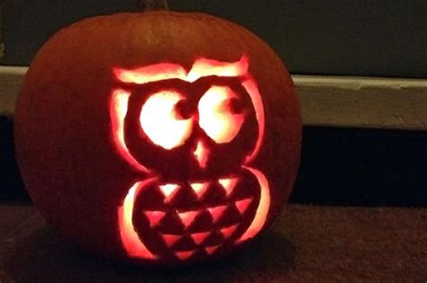 Easy And Cute Owl Pumpkin Carving Stencils Templates Ideas 2017