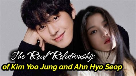 the real relationship of kim yoo jung and ahn hye seop l caught acting like real couple youtube