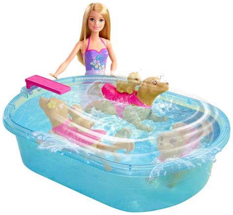 Barbie Swimmin Pup Pool And Doll Walmart