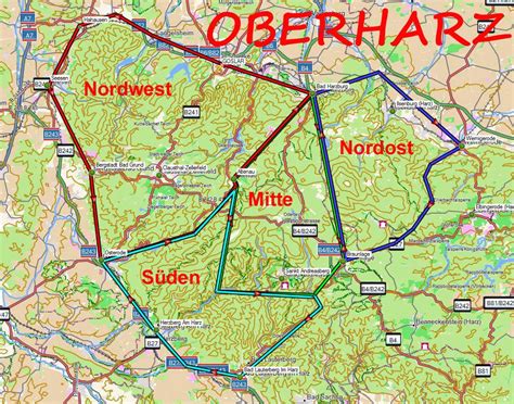 Harz karte sehenswürdigkeiten from www.oberharz.de harz karte landkarte / der harz und seine regionen zum entdecken und wandern : Wandern und Trekking im Harz