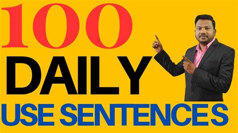 100 Daily Use Sentences Daily Use Sentences Regular Use Sentences