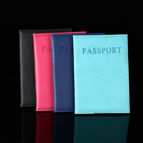 Artificial Leather Women Passport Holder Couple Models Womens Travel