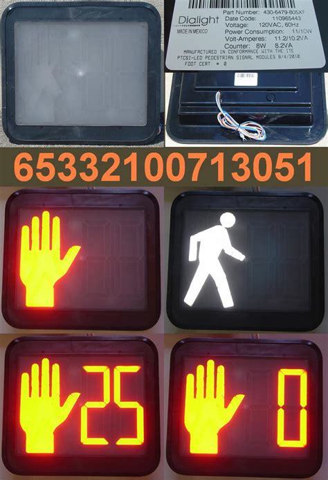 Product Dialight Countdown Pedestrian Signal 430 6479 805xf