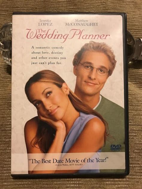 attention spoiler si comme moi tu as une culture cinématographique douteuse éclectique, tu as certainement déjà vu le film un mariage trop parfait ou son titre original anglais the wedding planner est une comédie romantique de 2001. The Wedding Planner (DVD, 2001) Jennifer Lopez Matthew ...