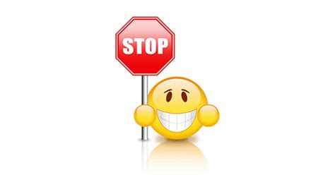 Stop Emoticon Symbols And Emoticons
