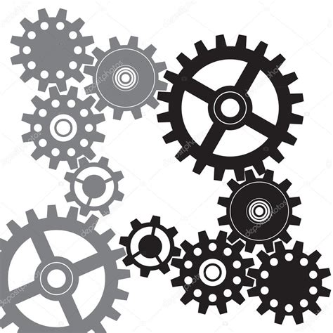 Gears Vector Background Stock Vector Image By ©stiven 118747464