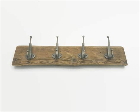 Rustic Wall Hangers Reclaimed Old Wood With 4 Hooks