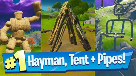 Fortnite Battle Royale Dance At The Pipeman The Hayman And The Timber