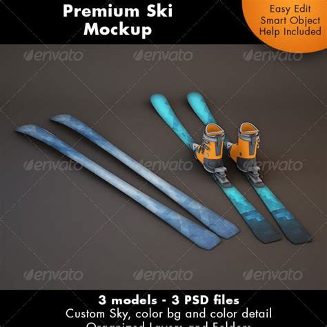 Psd file consists of smart objects. 35+ Best Ski Mockup Templates | Free & Premium
