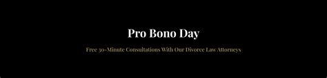 Stg Divorce Law Pc 2024 Pro Bono Days