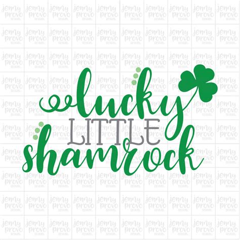 Lucky Little Shamrock Cutting File In Svg Eps Png And Jpeg For Cricut