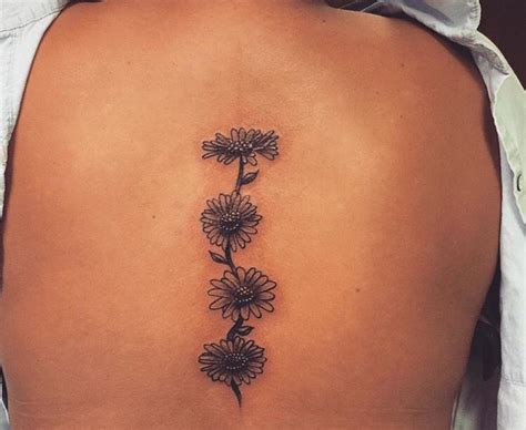 43 Best Flower Spine Tattoo Designs Image Ideas
