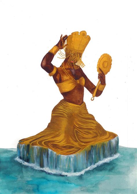Watercolor Art Prints In Yoruba Mythology And Afro Brazilian Culture