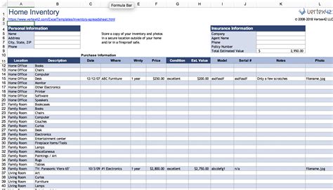 Rental Inventory Tracker Excel Template