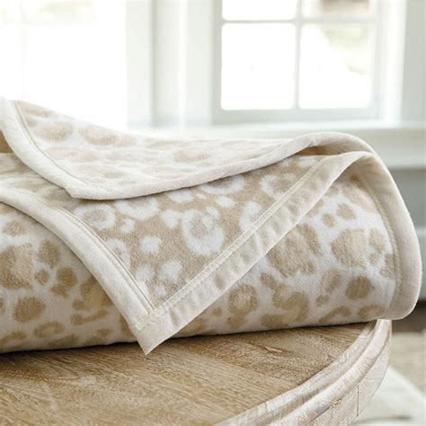 Leopard Fleece Blanket Ballard Designs
