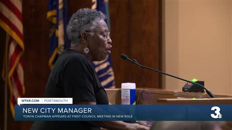 Tonya Chapman Attends First Portsmouth City Council Meeting As City Manager