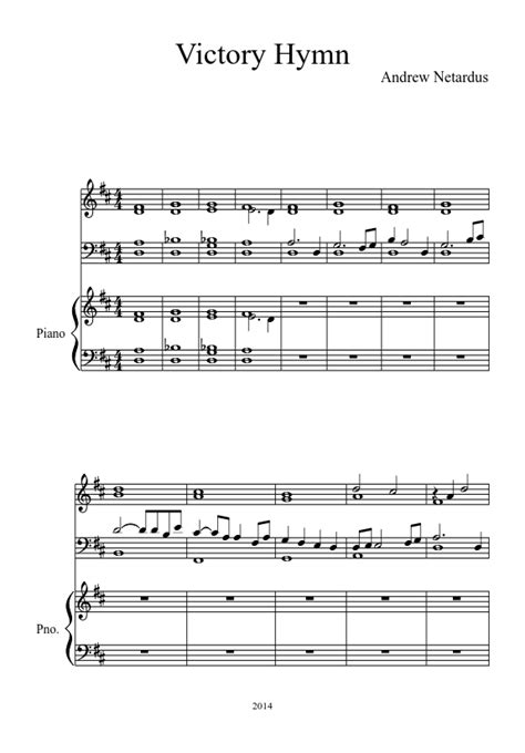 Victory Hymn Sheet Music For Piano Voice Download Free In Pdf Or