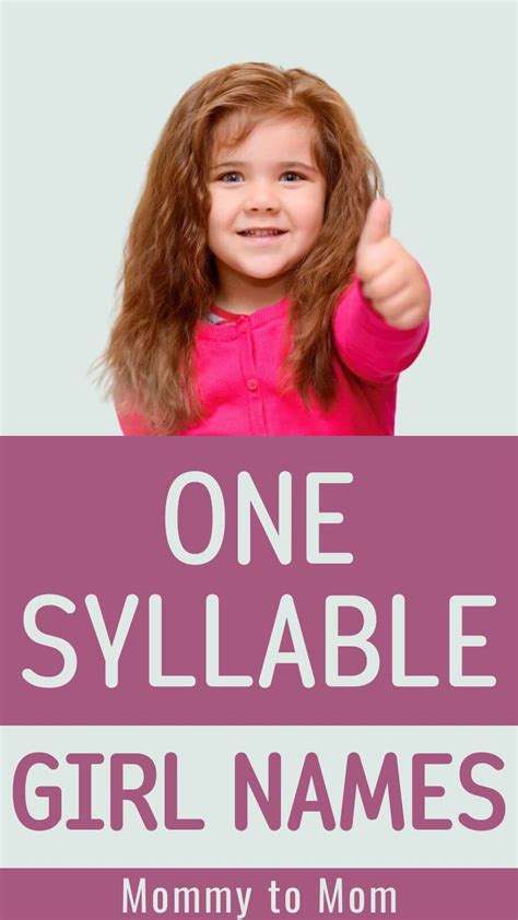 Adorable One Syllable Girl Names And Meanings