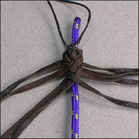 Next, tie square knots in the same way outlined above. Paracord Braiding Techniques | Strand Square Braid Instructions http://www.lbbyj.com/index.php ...