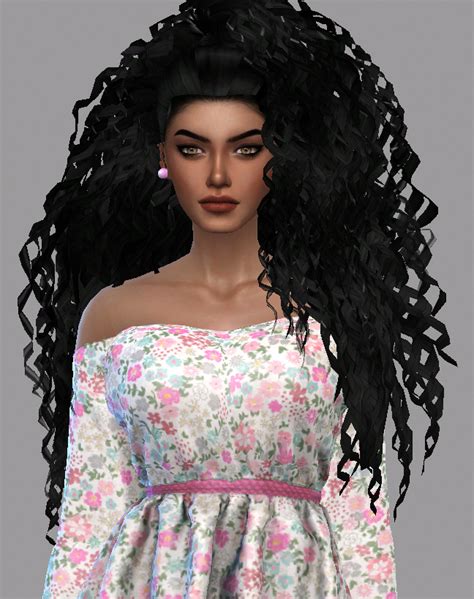 Curly Black Hair Cc Sims 4