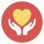 Icon Charity Medical Heart Hope Care Hand