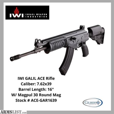 Armslist For Sale Iwi Galil Ace 762x39 Rifle With 16