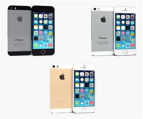 3d Apple Iphone 5s Colors