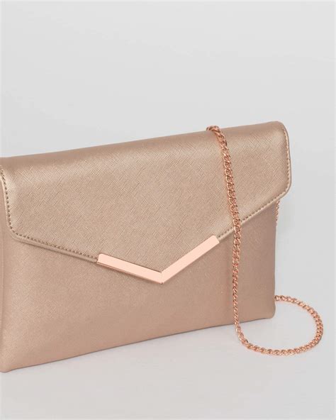 Rose Gold Clutch Bag Colette By Colette Hayman