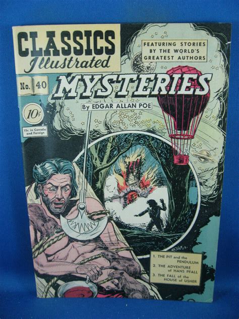 classics illustrated 40 f hrn 40 mysteries 1947 comic books golden age classics