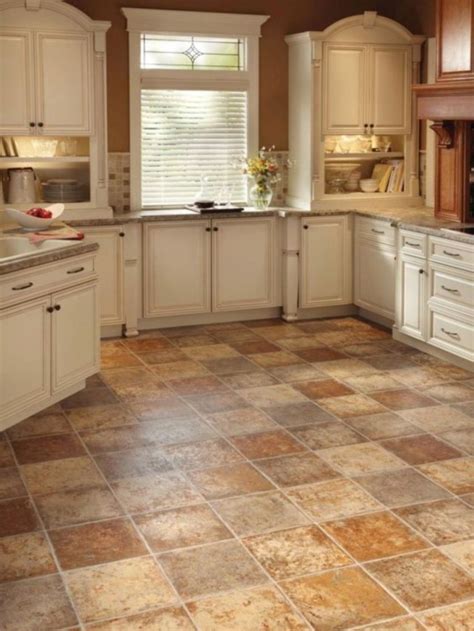 16 Lovely Tile Floor For Your Bathroom And Kitchen