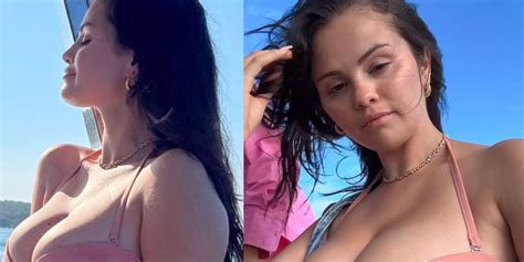 Selena Gomez Shares Sexy Pink Bikini Shots From Bachelorette Party Yacht Reportwire