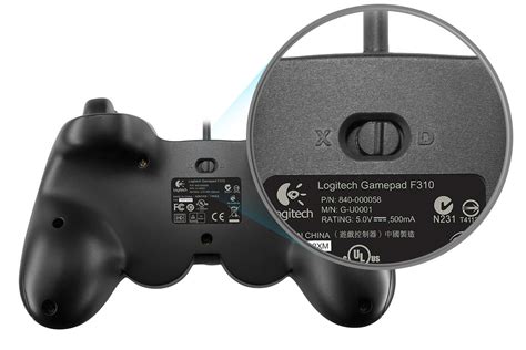 Logitech Gamepad F310 Electronics