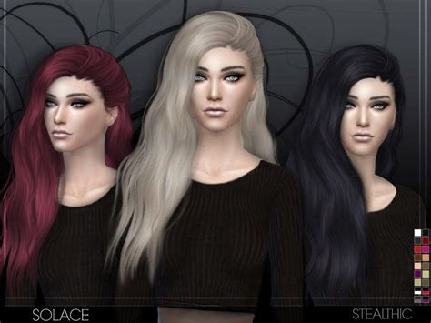 Stealthic Solace Female Hair The Sims 4 Pc Sims 4 Gameplay Sims