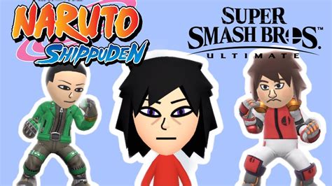How To Make Naruto Mii Fighters In Super Smash Bros Ultimate Part 3