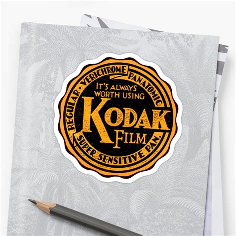 Kodak Sticker By Rabble Redbubble