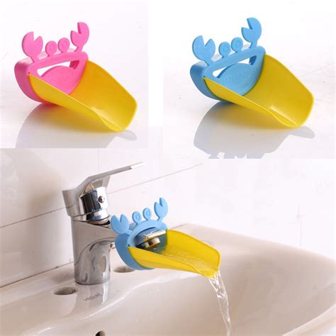 Cute Crab Bathroom Water Faucet Extender For Kid Hand Washing Child