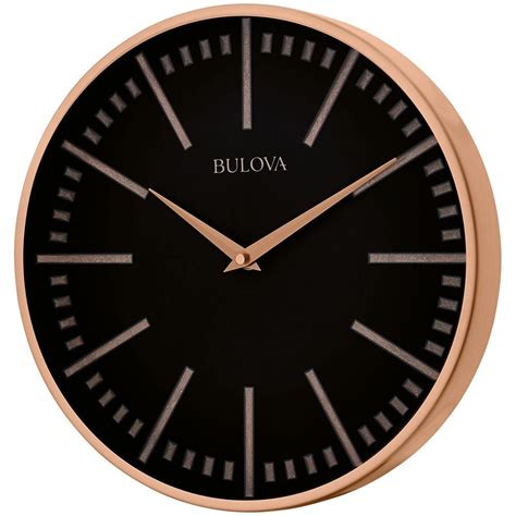 Bulova 125 In H X 125 In W Round Metal Wall Clock C4811 The Home