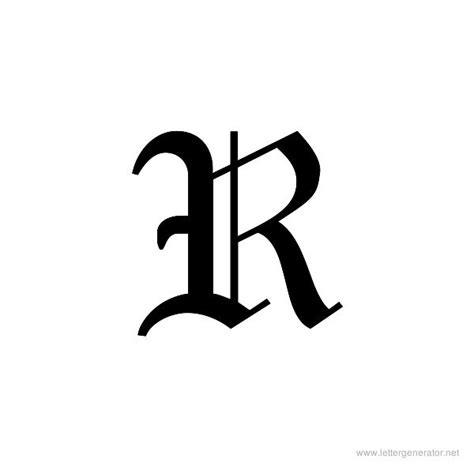 Letter R In Different Fonts