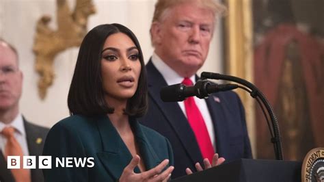 Kim Kardashian Visits White House With Prisoners She Helped Free Bbc News