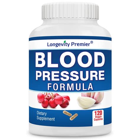 Longevity Blood Pressure Formula 120 Capsules With 15 Natural