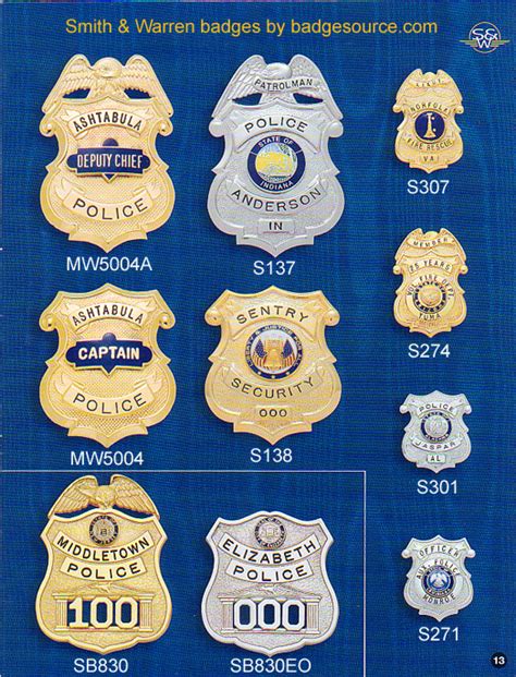 Police Fire And Security Badges For The Public Safety