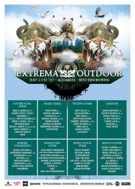 Extrema outdoor belgium is an electronic dance festival which takes place around the beautiful the extrema outdoor campsite is located just a stone's throw away from the main festival entrance. Extrema Outdoor · 21 juli 2007, Aquabest, Best · evenement