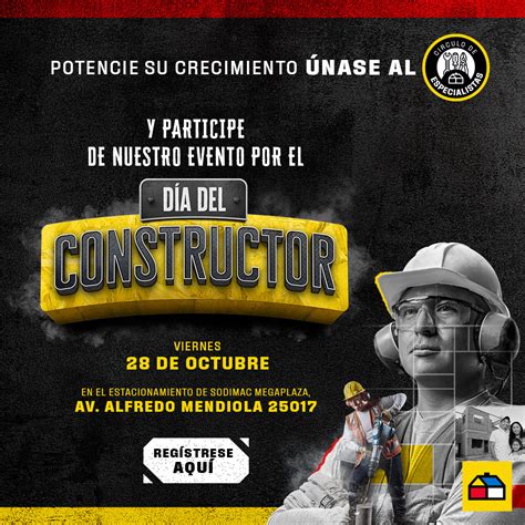 Celebre El Día Del Constructor Junto A Sodimac Constructor Y Maestro Sala De Prensa De Apoyo