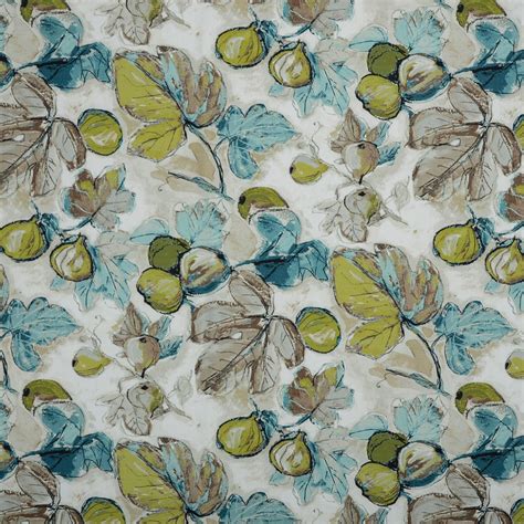 New listingwhite blue floral 100%cotton upholstery hand block printed material craft fabric. Teal Blue and Green Contemporary Print Upholstery Fabric