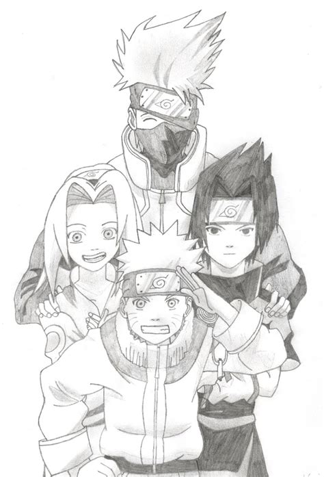 Naruto Team Seven Birthday Drawing By Kaydeeyaleni On Deviantart