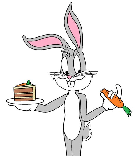 bugs bunny with the carrot cake by adrianmacha20005 on deviantart