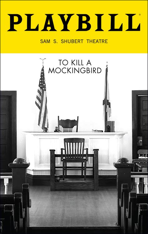 To Kill A Mockingbird Broadway Sam S Shubert Theatre 2018 Playbill