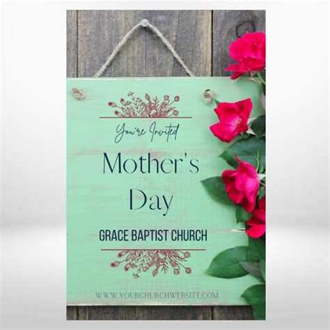 Mothers Day Church Invitation Card Card Order Today